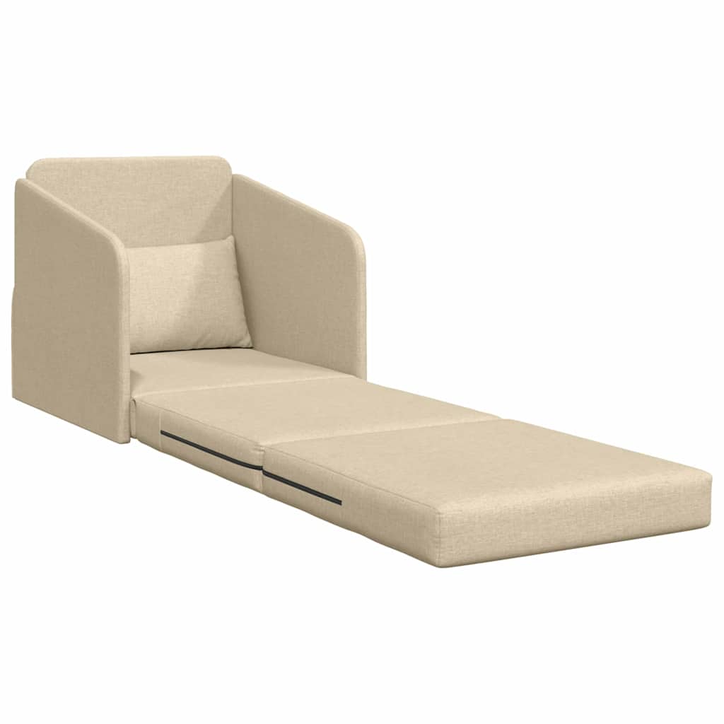 Sofá-Cama Creme 65 x 80 x 83 cm tecido