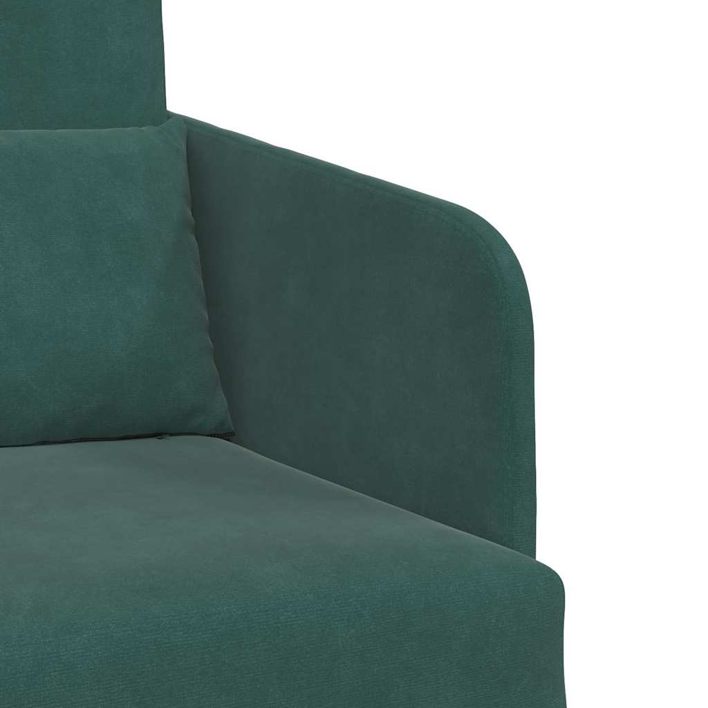 Sofá-Cama Verde Escuro 65 x 80 x 83 cm Veludo
