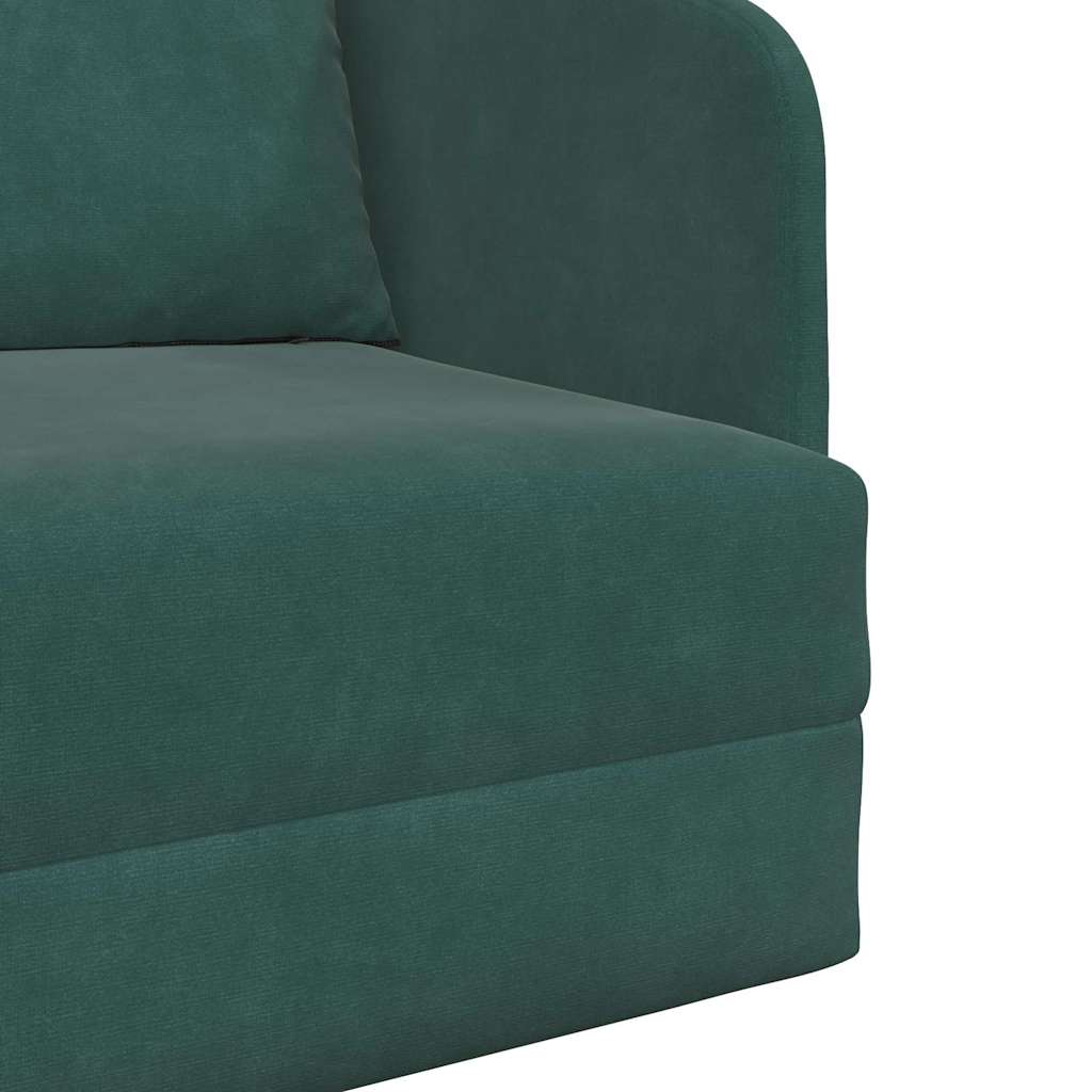 Sofá-Cama Verde Escuro 65 x 80 x 83 cm Veludo
