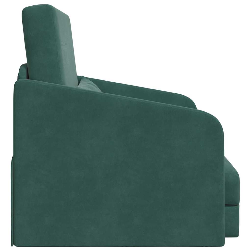 Sofá-Cama Verde Escuro 65 x 80 x 83 cm Veludo