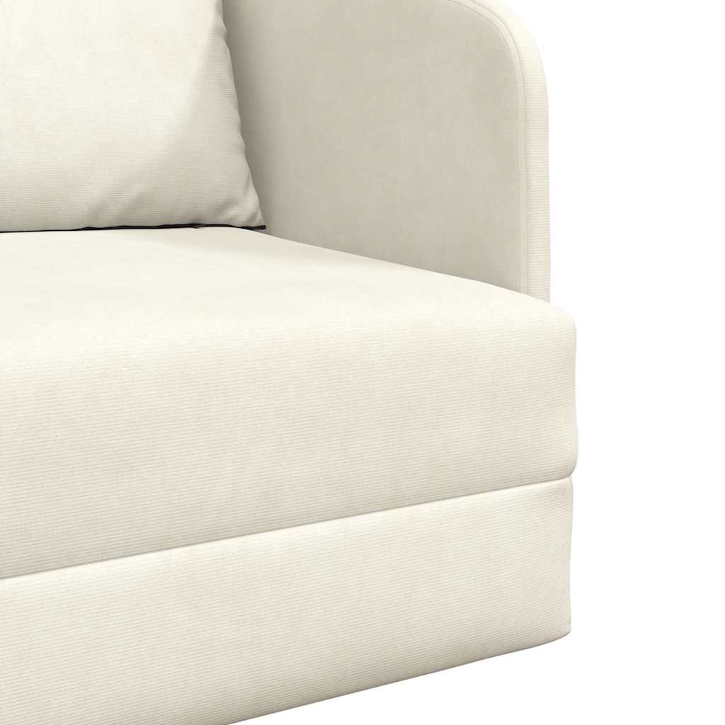 Sofá-Cama Creme 65 x 80 x 83 cm Veludo
