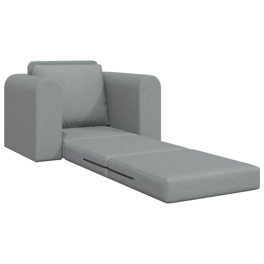 Sofá-Cama Cinzento-claro 98 x 71 x 83 cm tecido
