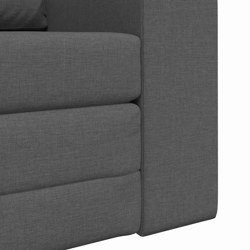 Sofá-Cama Cinza Escuro 98 x 71 x 83 cm tecido