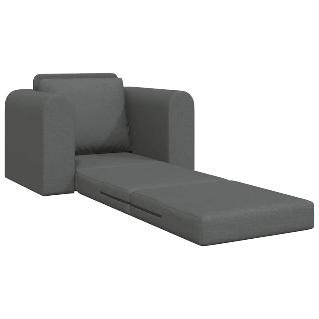 Sofá-Cama Cinza Escuro 98 x 71 x 83 cm tecido