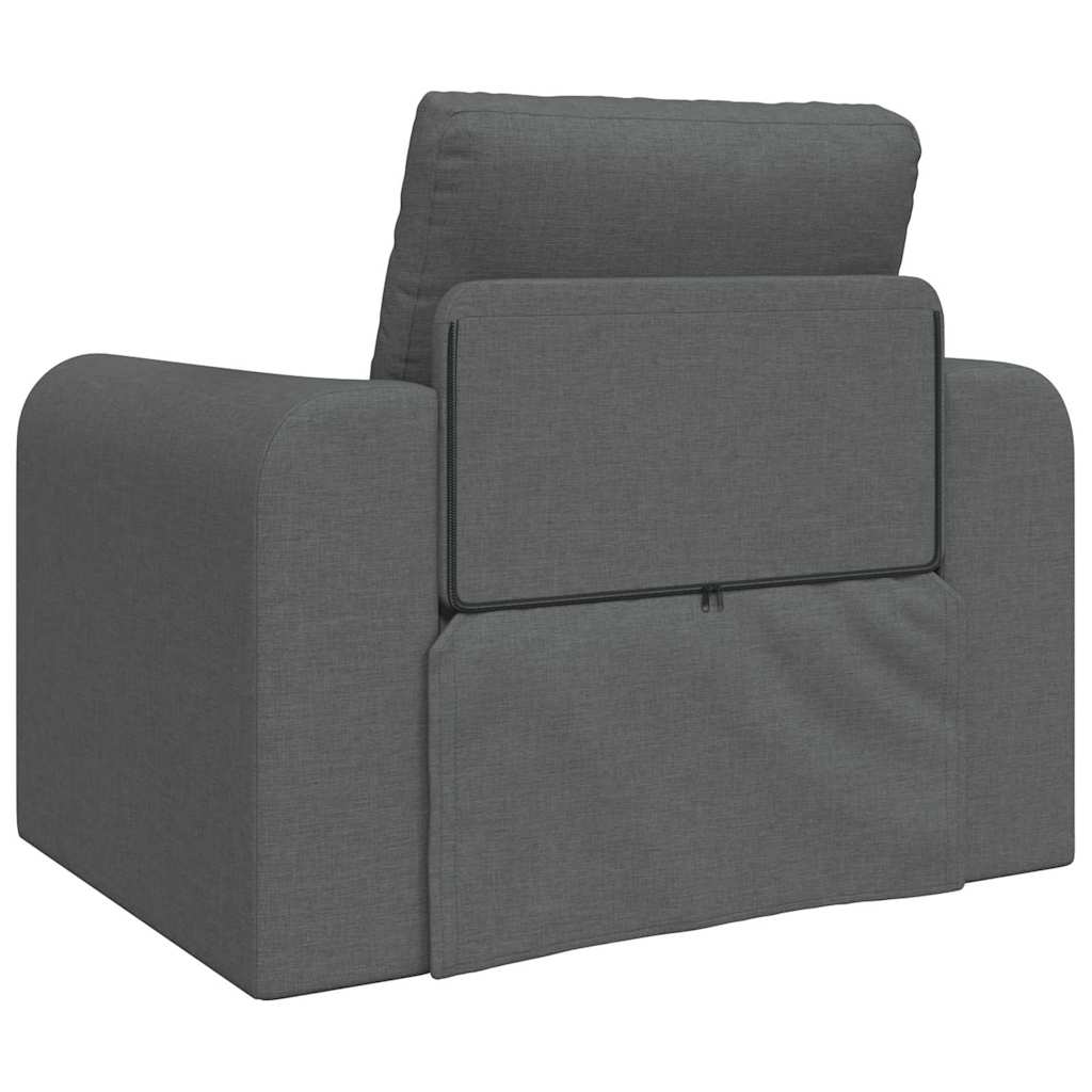Sofá-Cama Cinza Escuro 98 x 71 x 83 cm tecido