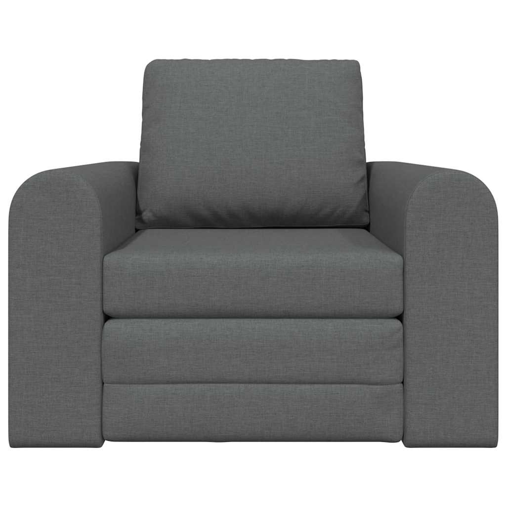 Sofá-Cama Cinza Escuro 98 x 71 x 83 cm tecido