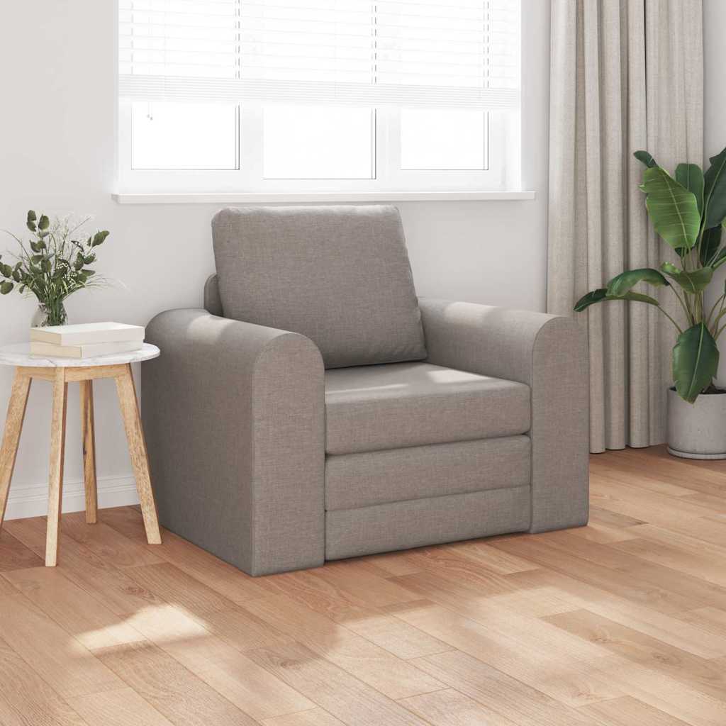 Sofá-Cama Cinzento-acastanhado 98 x 71 x 83 cm tecido