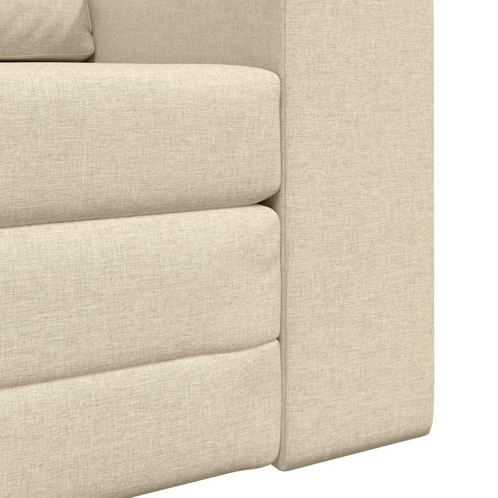 Sofá-Cama Creme 98 x 71 x 83 cm tecido