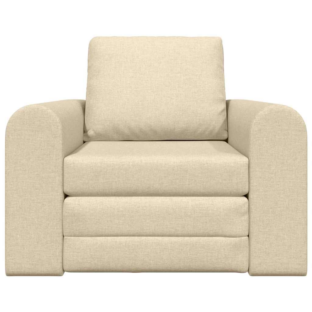 Sofá-Cama Creme 98 x 71 x 83 cm tecido