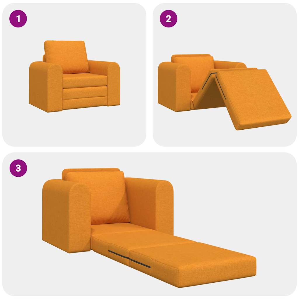 Sofá-Cama Amarelo-escuro 98 x 71 x 83 cm tecido