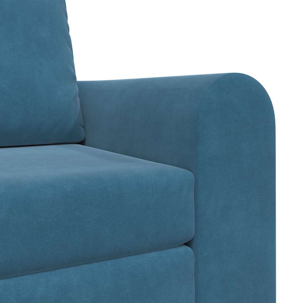 Sofá-Cama Azul 98 x 71 x 83 cm Veludo
