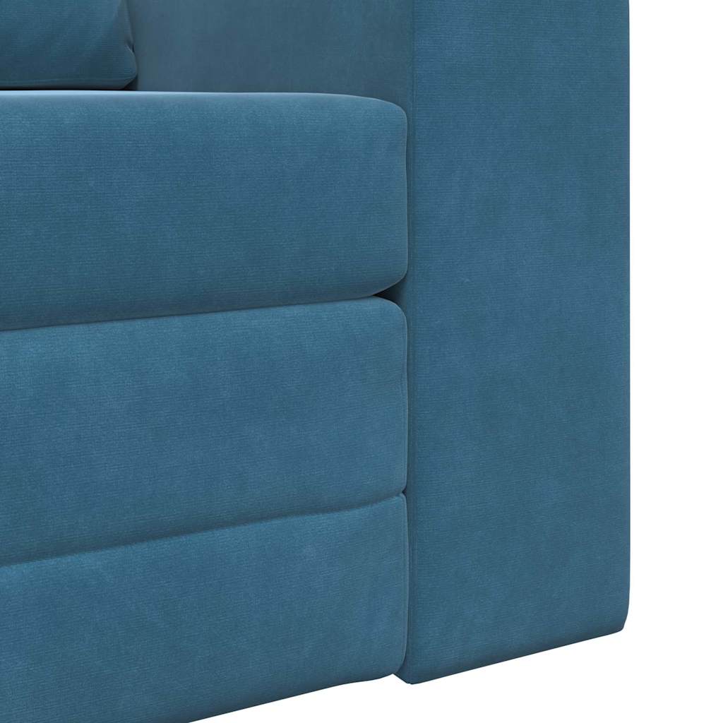 Sofá-Cama Azul 98 x 71 x 83 cm Veludo