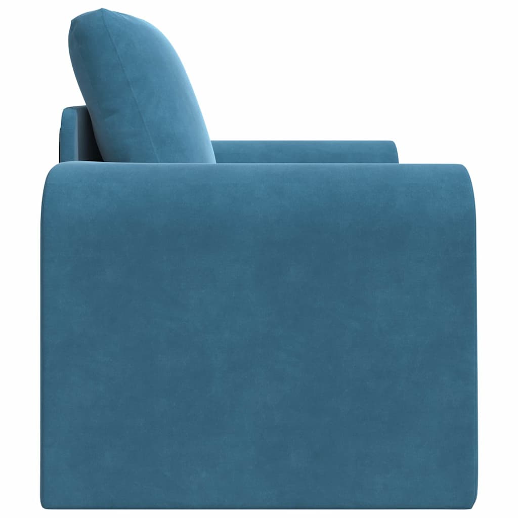 Sofá-Cama Azul 98 x 71 x 83 cm Veludo