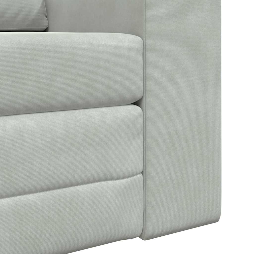 Sofá-Cama Cinzento-claro 98 x 71 x 83 cm Veludo