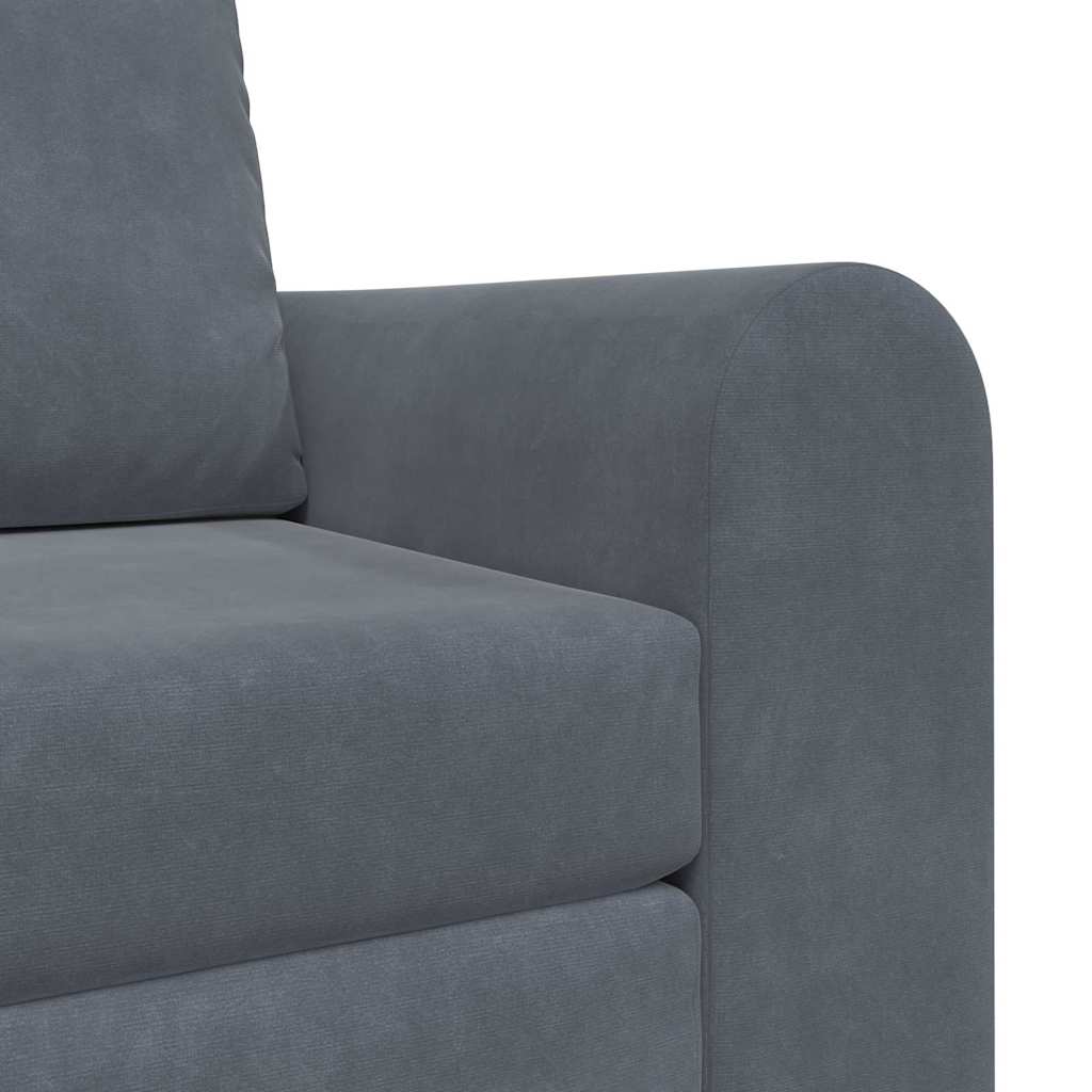 Sofá-Cama Cinzento escuro 98 x 71 x 83 cm Veludo