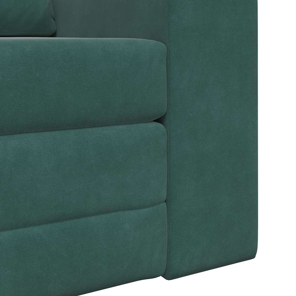 Sofá-Cama Verde-escuro 98 x 71 x 83 cm Veludo