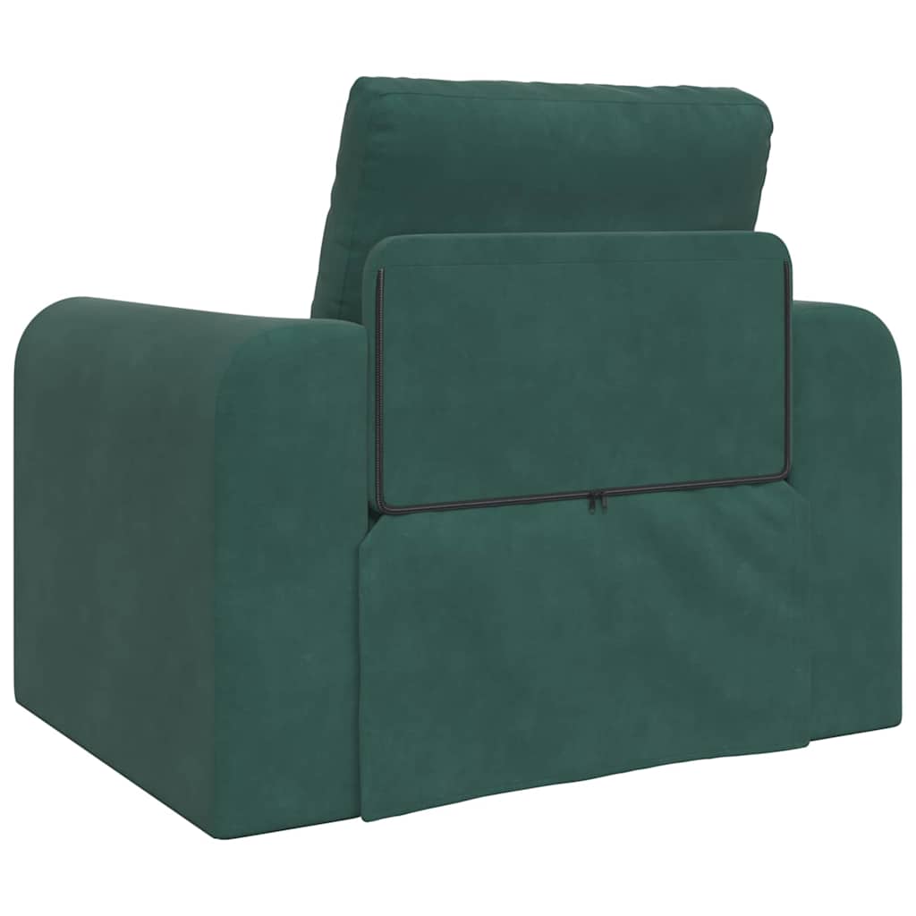 Sofá-Cama Verde-escuro 98 x 71 x 83 cm Veludo