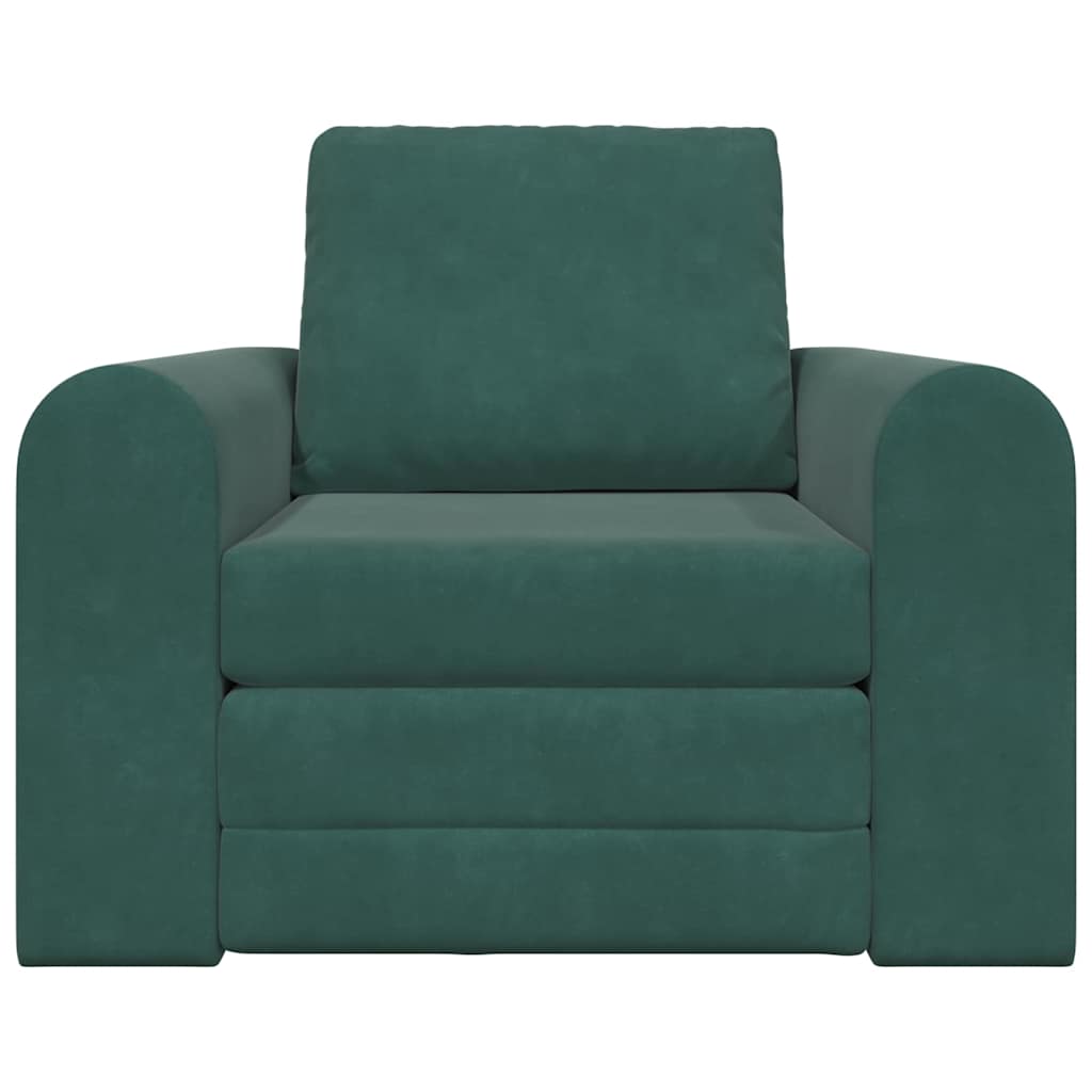 Sofá-Cama Verde-escuro 98 x 71 x 83 cm Veludo