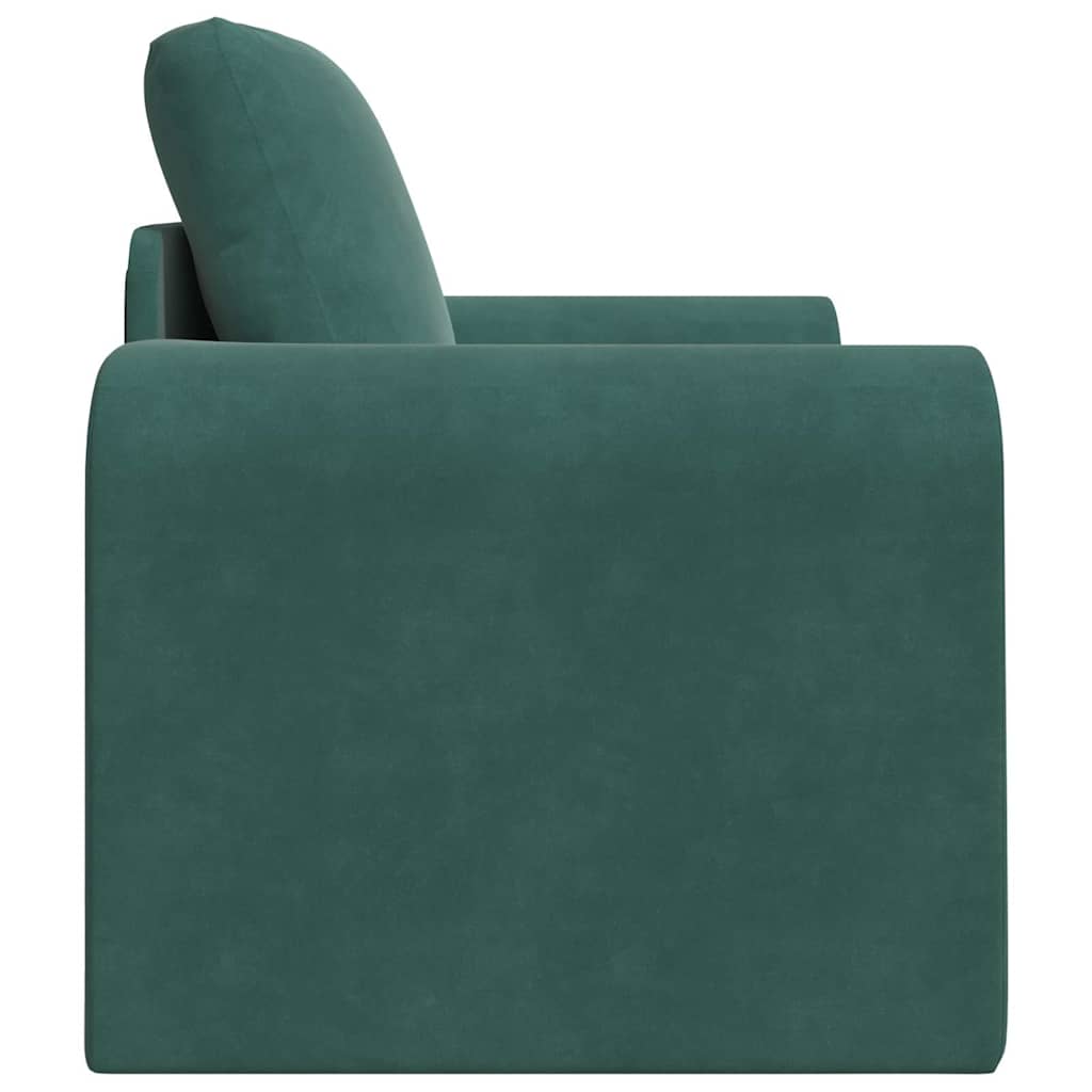 Sofá-Cama Verde-escuro 98 x 71 x 83 cm Veludo
