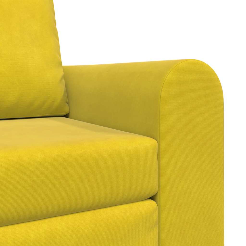 Sofá-Cama Amarelo 98 x 71 x 83 cm Veludo