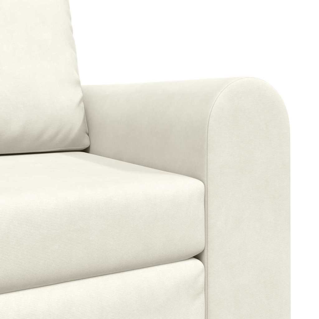 Sofá-Cama Creme 98 x 71 x 83 cm Veludo