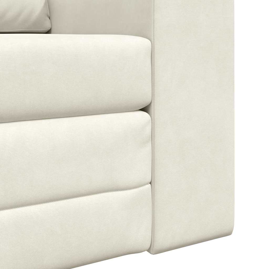 Sofá-Cama Creme 98 x 71 x 83 cm Veludo