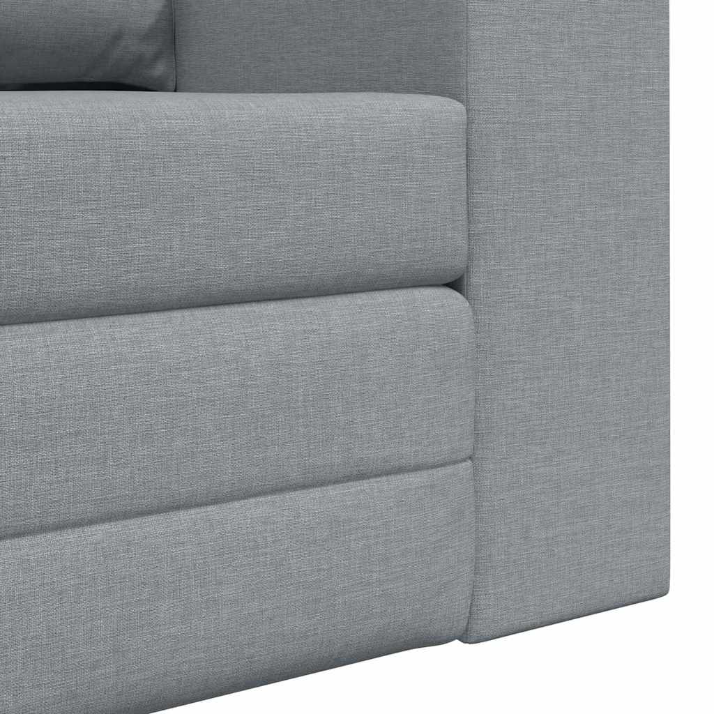 Sofá-Cama Cinzento-claro 148 x 71 x 83 cm tecido