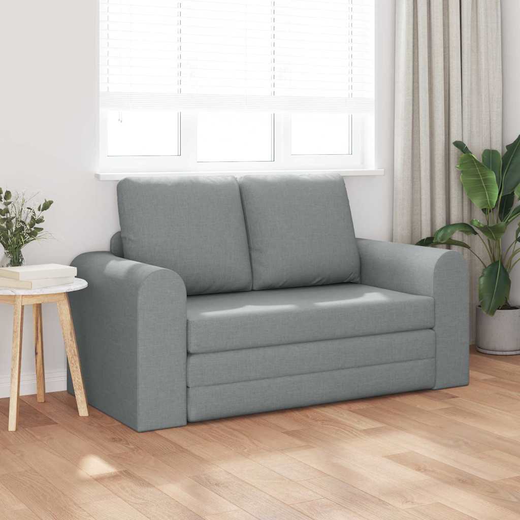 Sofá-Cama Cinzento-claro 148 x 71 x 83 cm tecido