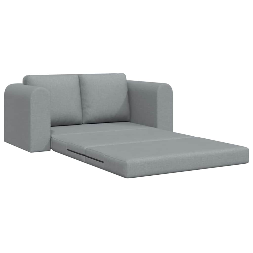 Sofá-Cama Cinzento-claro 148 x 71 x 83 cm tecido