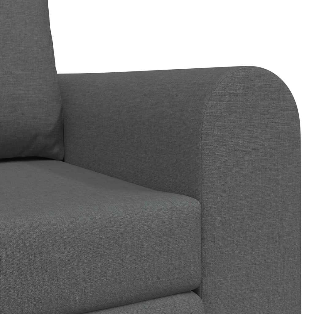 Sofá-Cama Cinzento escuro 148 x 71 x 83 cm tecido