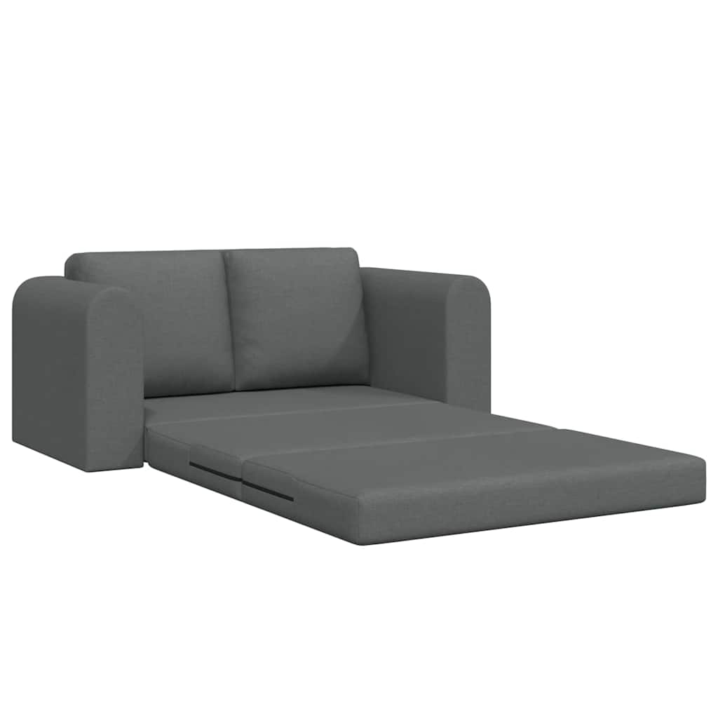 Sofá-Cama Cinzento escuro 148 x 71 x 83 cm tecido