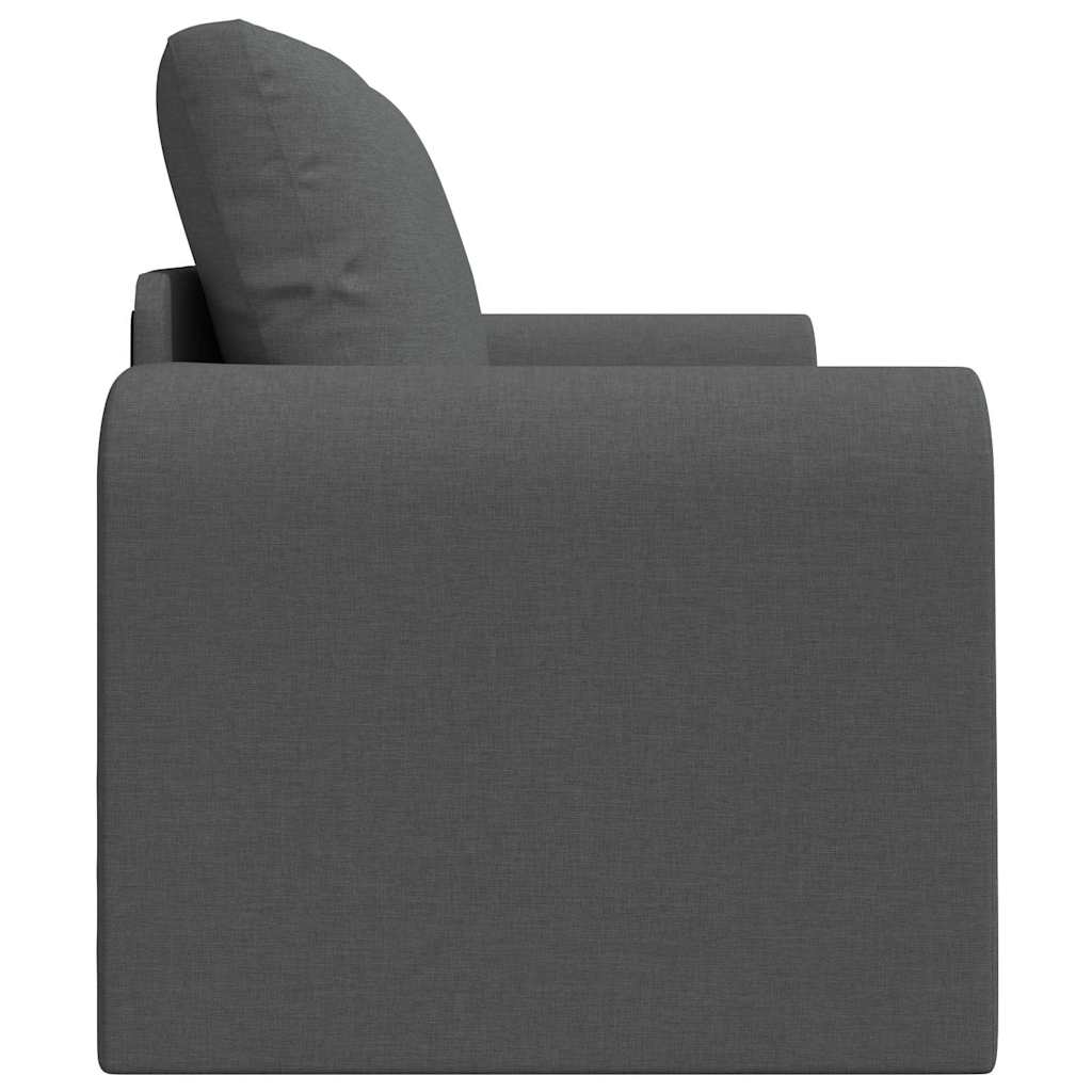 Sofá-Cama Cinzento escuro 148 x 71 x 83 cm tecido