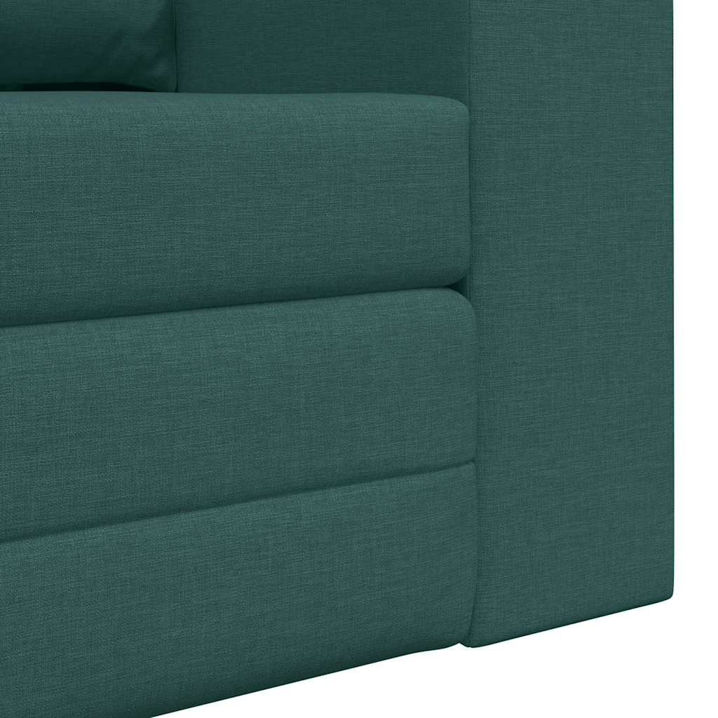 Sofá-Cama Verde-escuro 148 x 71 x 83 cm tecido