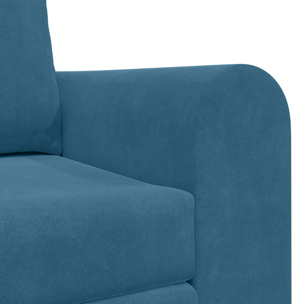 Sofá-Cama Azul 148 x 71 x 83 cm Veludo