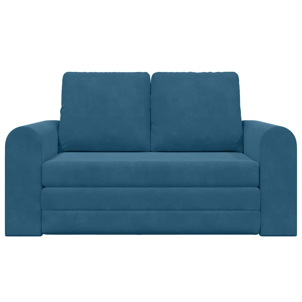 Sofá-Cama Azul 148 x 71 x 83 cm Veludo
