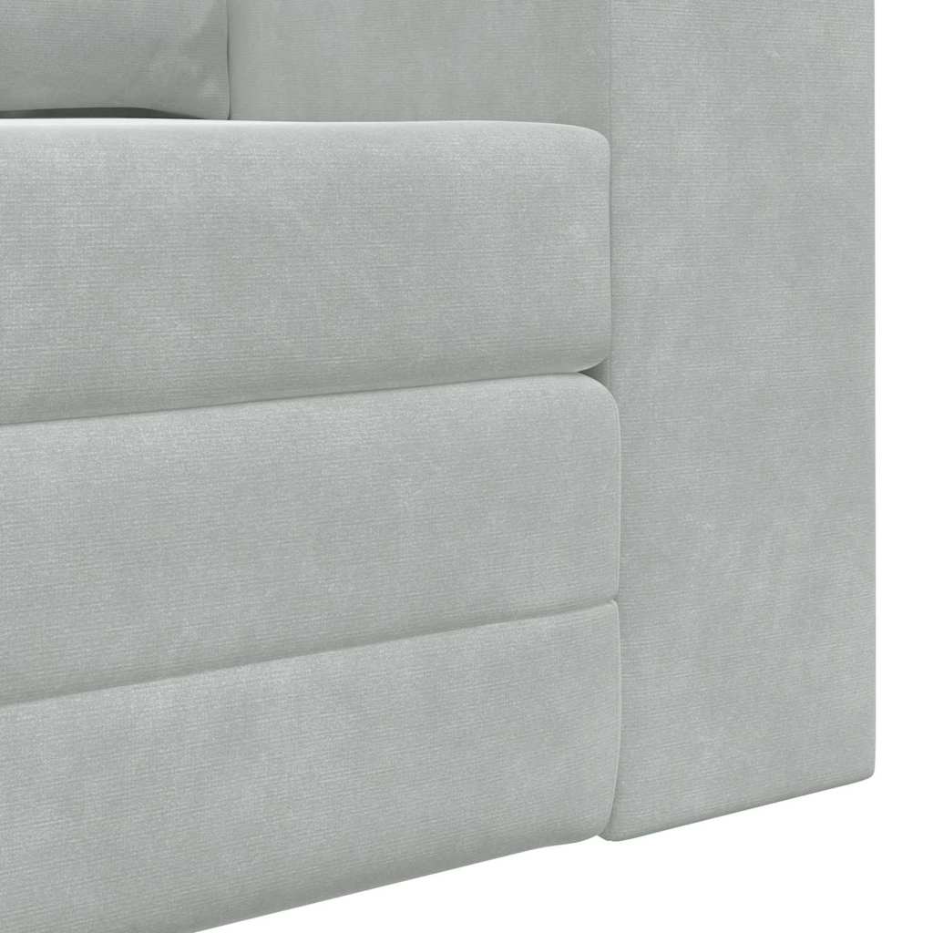 Sofá-Cama Cinzento-claro 148 x 71 x 83 cm Veludo