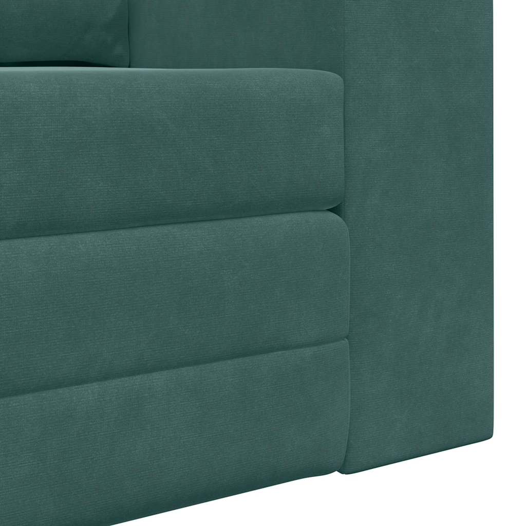 Sofá-Cama Verde-escuro 148 x 71 x 83 cm Veludo
