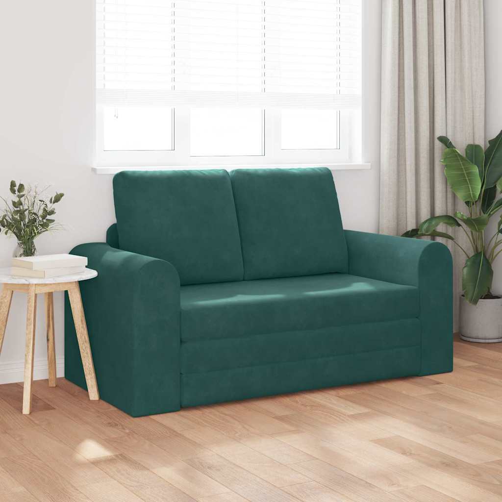 Sofá-Cama Verde-escuro 148 x 71 x 83 cm Veludo