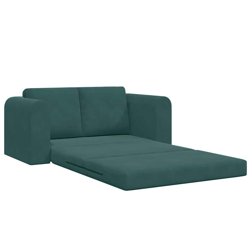 Sofá-Cama Verde-escuro 148 x 71 x 83 cm Veludo