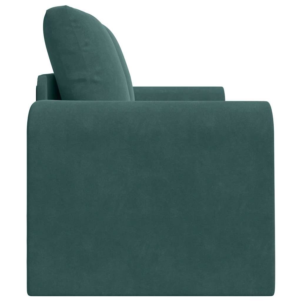 Sofá-Cama Verde-escuro 148 x 71 x 83 cm Veludo