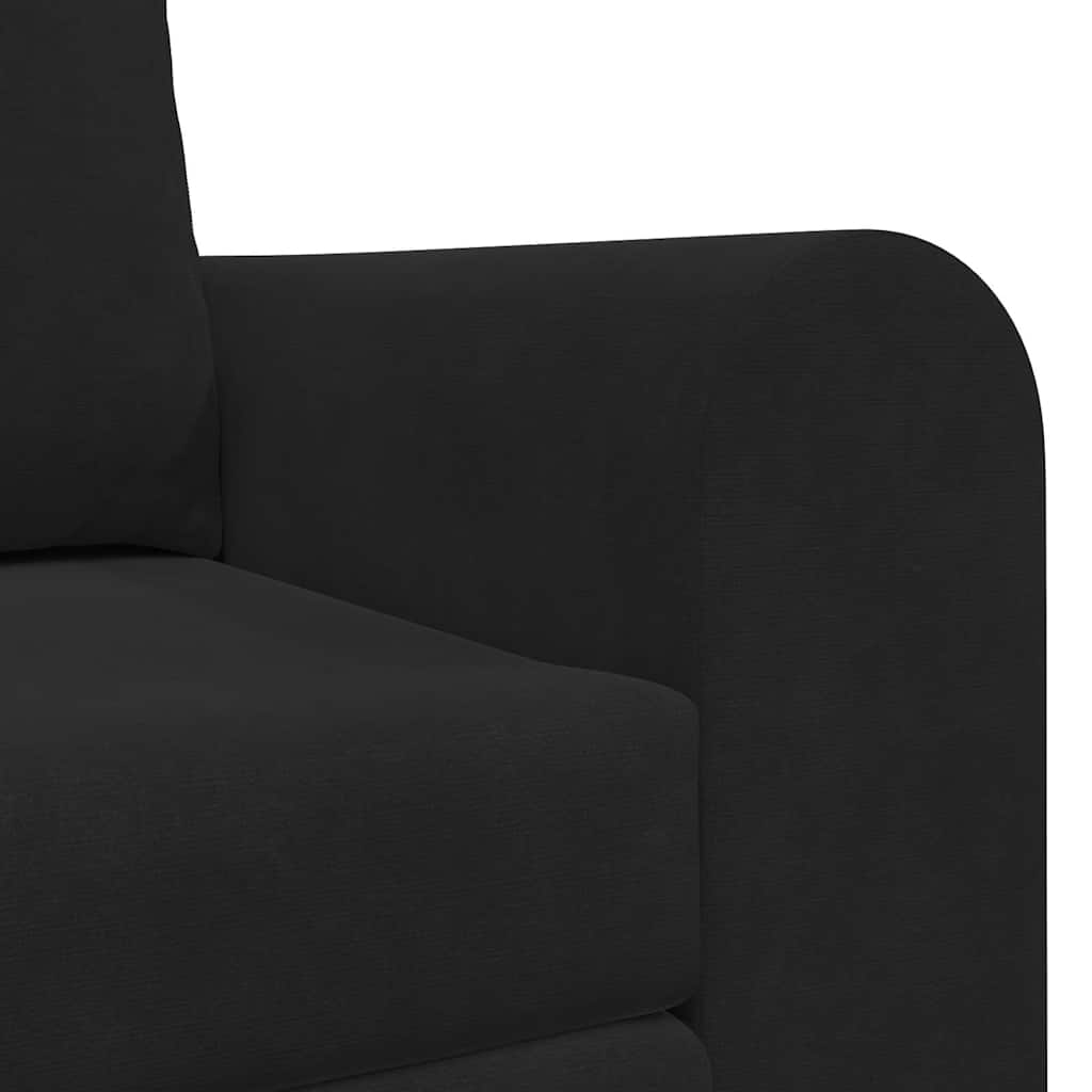 Sofá-Cama Preto 148 x 71 x 83 cm Veludo