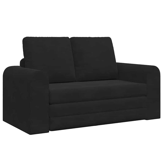 Sofá-Cama Preto 148 x 71 x 83 cm Veludo