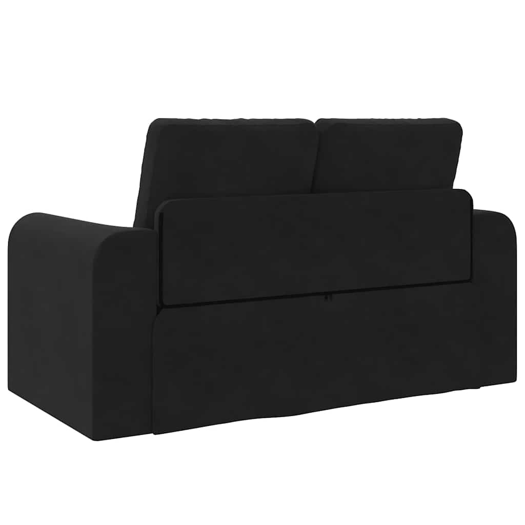 Sofá-Cama Preto 148 x 71 x 83 cm Veludo