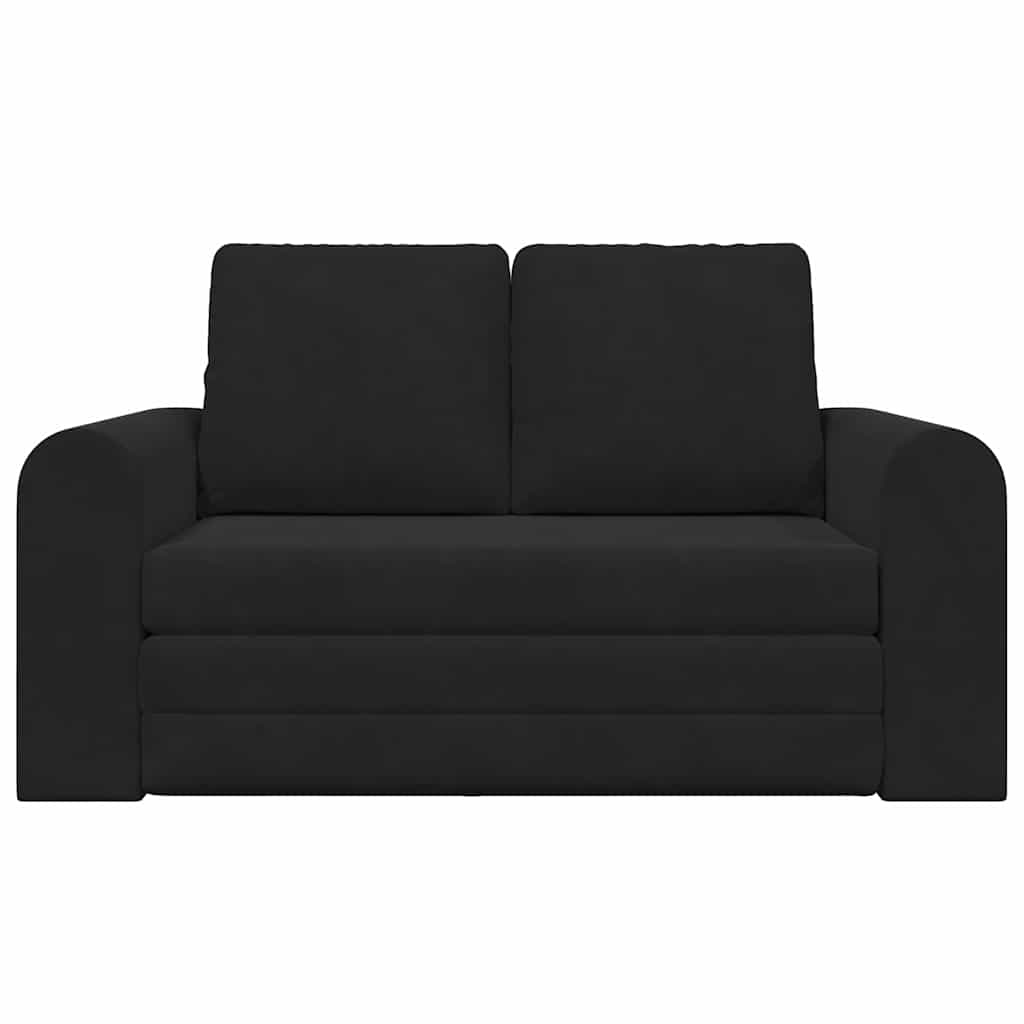 Sofá-Cama Preto 148 x 71 x 83 cm Veludo