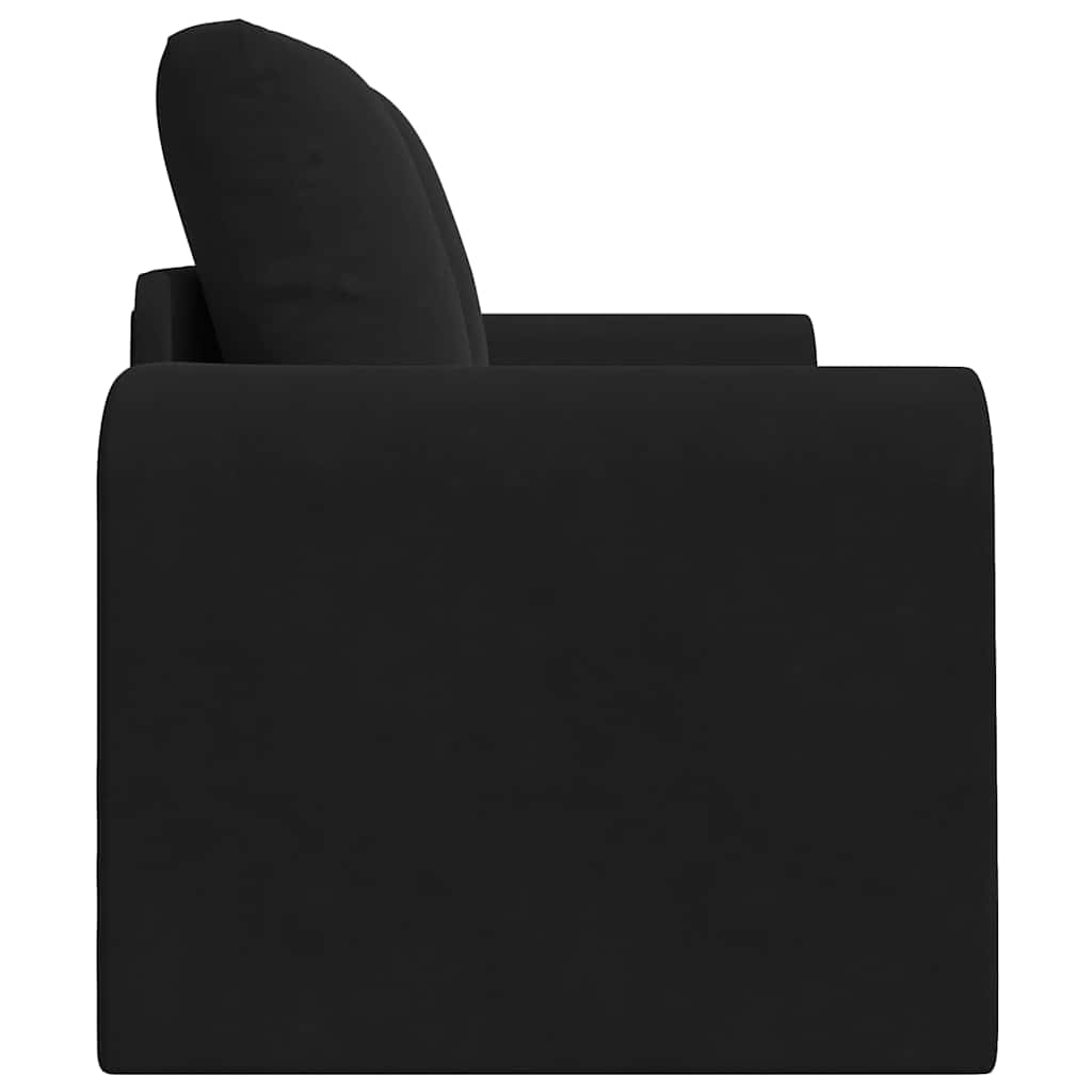 Sofá-Cama Preto 148 x 71 x 83 cm Veludo