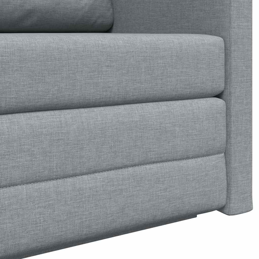 Sofá-Cama Cinzento-claro 124 x 71 x 78 cm tecido