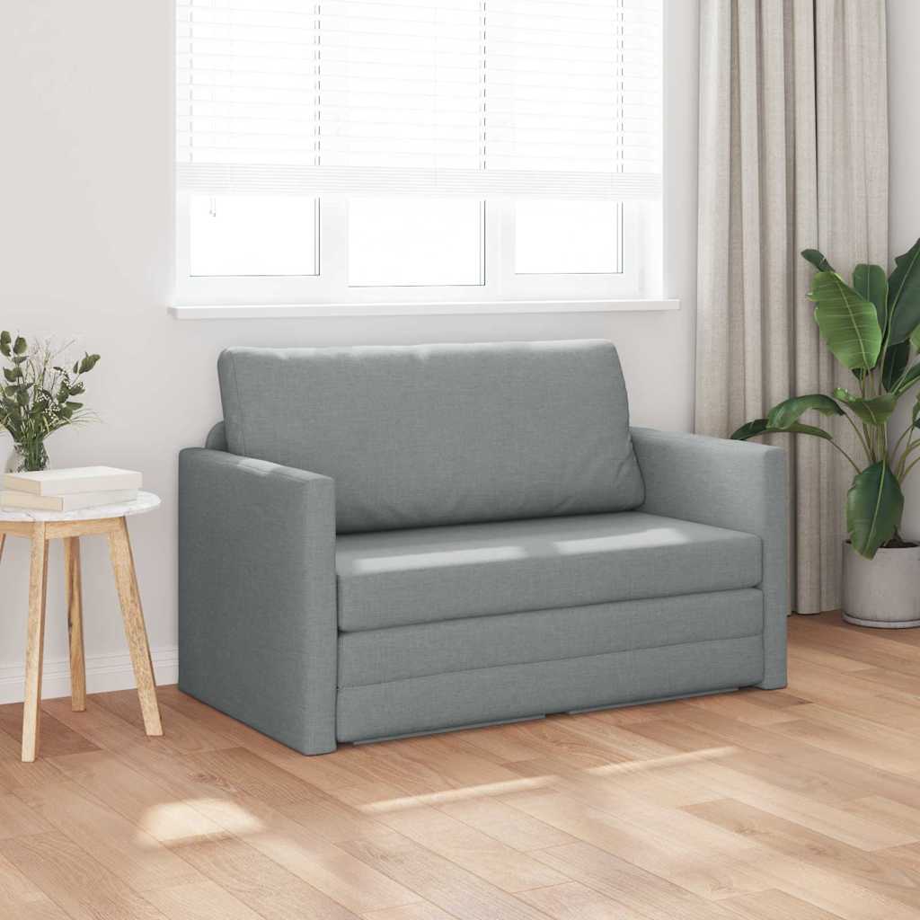 Sofá-Cama Cinzento-claro 124 x 71 x 78 cm tecido