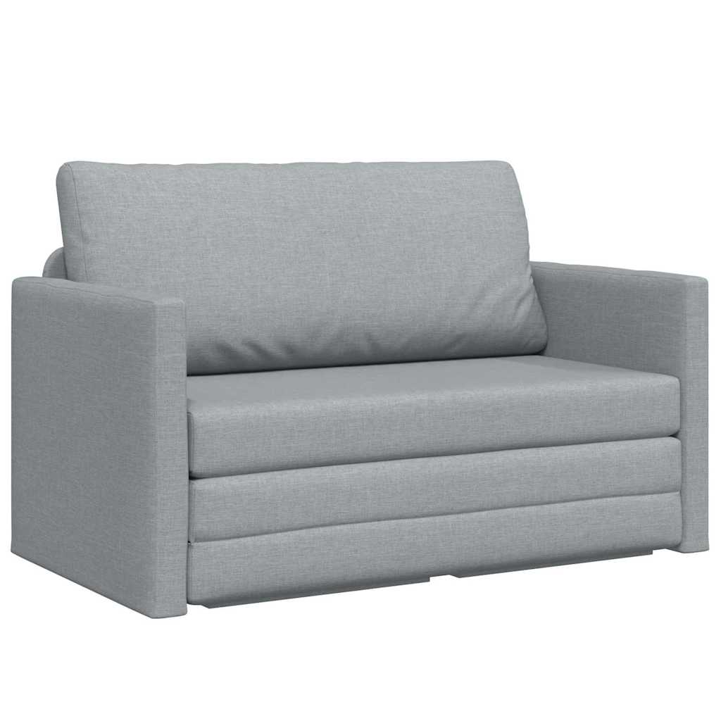 Sofá-Cama Cinzento-claro 124 x 71 x 78 cm tecido