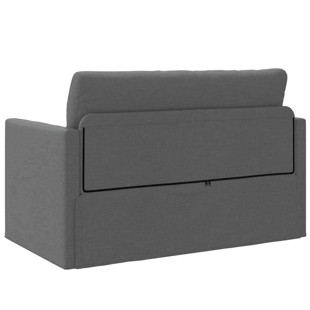 Sofá-Cama Cinzento escuro 124 x 71 x 78 cm tecido