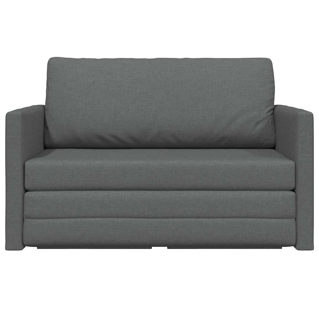 Sofá-Cama Cinzento escuro 124 x 71 x 78 cm tecido